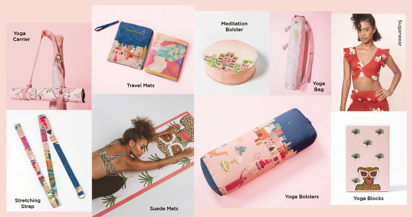 Buy Chic Designer Yoga Mat Accessories Online Sugarmat